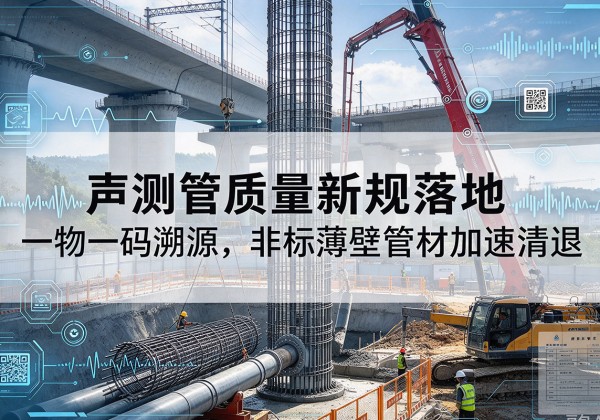 洞口声测管质量新规落地，一物一码溯源，非标薄壁管材加速清退