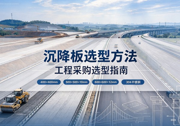 洞口沉降板选择方法